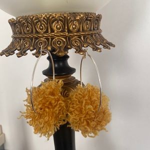 POM POM HOOP EARRING